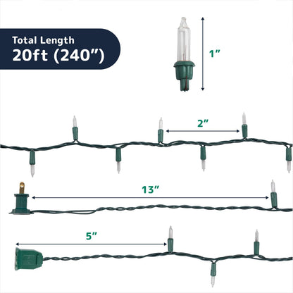 PREXTEX_100_Count_Clear_Christmas_Lights_-_Ultra_Bright_String_Lights_with_Green_Wire_for_Indoor_and_Outdoor_Use,_Christmas_Trees,_Holidays,_Patios_and_Garden