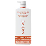 Native Moisturizing Body Wash, 24-Hour Hydration for Dry & Sensitive Skin, Made with Real Shea Butter, Sulfate & Paraben Free, 22 oz
