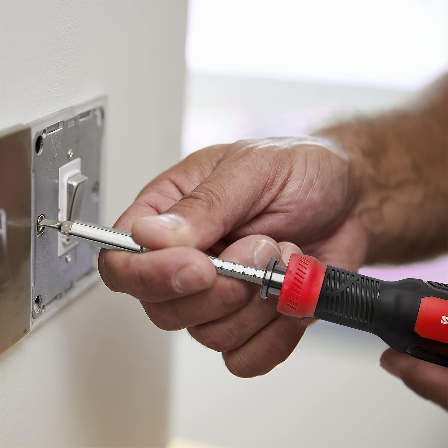 SHARDEN_Multi_Screwdriver_13-in-1_Screw_Driver_Adjustable_Screwdriver_Set_Multitool_All_in_One_with_Torx_Security,_Flat_Head,_Phillips,_Hex,_Square_and_1/4_Nut_Driver