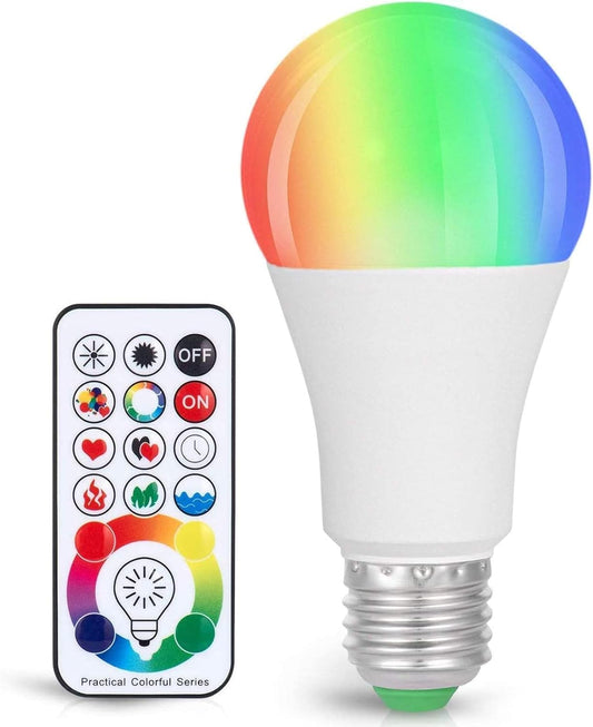 SUNNEST_LED_Color_Changing_Light_Bulb,_820LM_Dimmable_E26_10W_RGBW,_Mood_Light_Bulb_with_Timing_Remote,_120_Colors_Screw_Base_Lights_for_Home_Decor,_Bedroom,_Stage,_Party