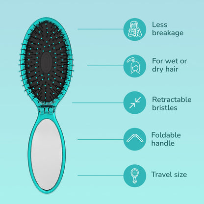 Wet_Brush_Pop_Go_Detangler,_Blue_Teal_-_Foldable,_On-The-Go_Design,_Travel_Brush,_Ultrasoft_IntelliFlex_Bristles,_Detangling_Hairbrush,_Built-In_Mirror_Handle,_Wet_&_Dry,_All_Hair_Types