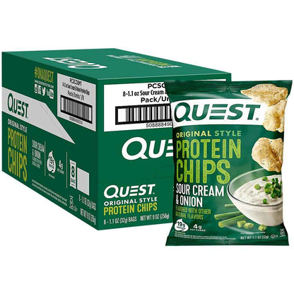Quest Nutrition Tortilla Style Protein Chips, 20g Protein, 3g Net Carbs, Low Carb, Gluten Free, 1.1 oz
