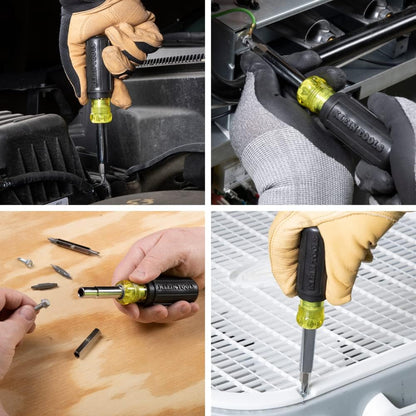 Klein_Tools_32500_11-in-1_Screwdriver/Nut_Driver_Set,_8_Bits_(Phillips,_Slotted,_Torx,_Square),_3_Nut_Driver_Sizes,_Cushion_Grip_Handle