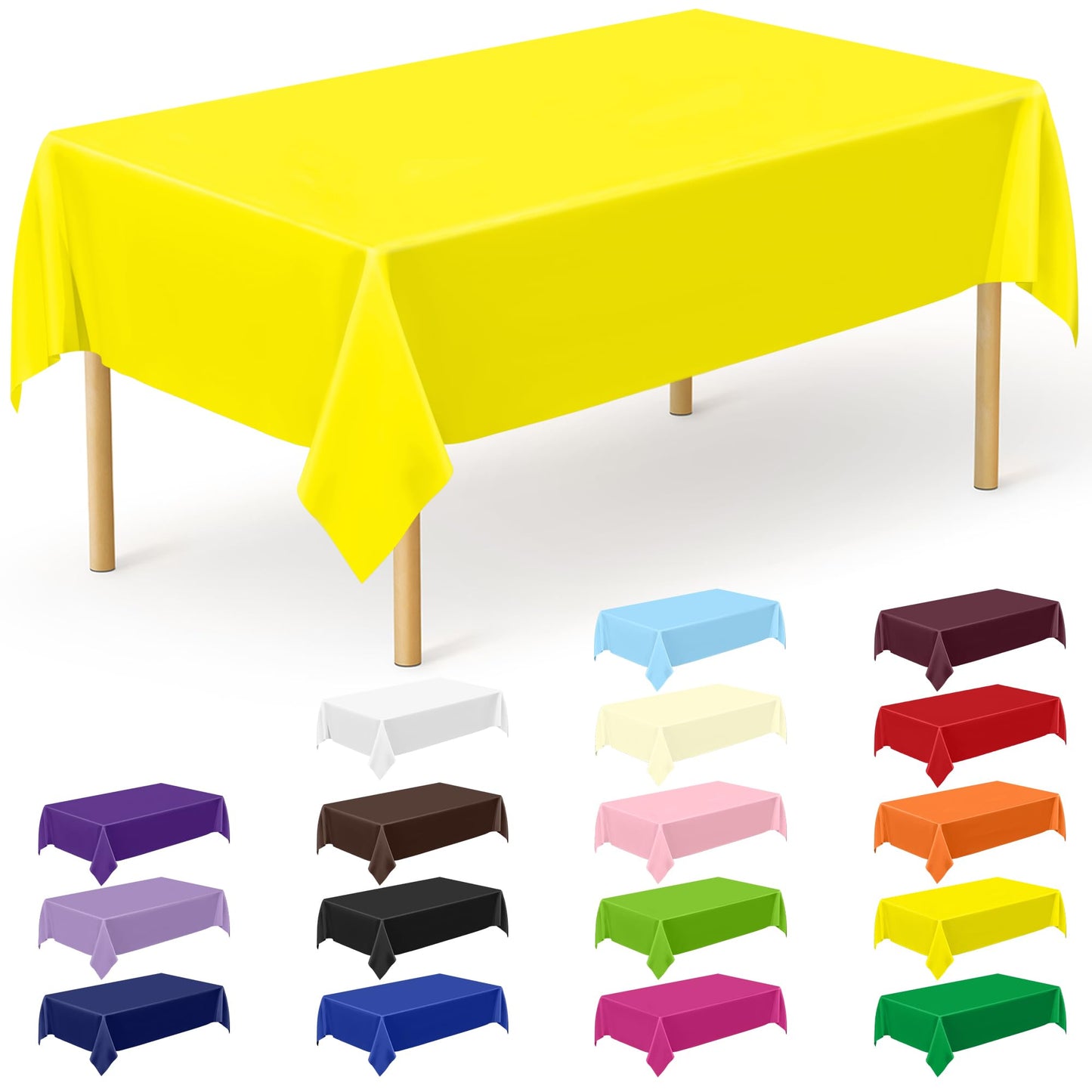 Yellow - 12pcs 54x108 in