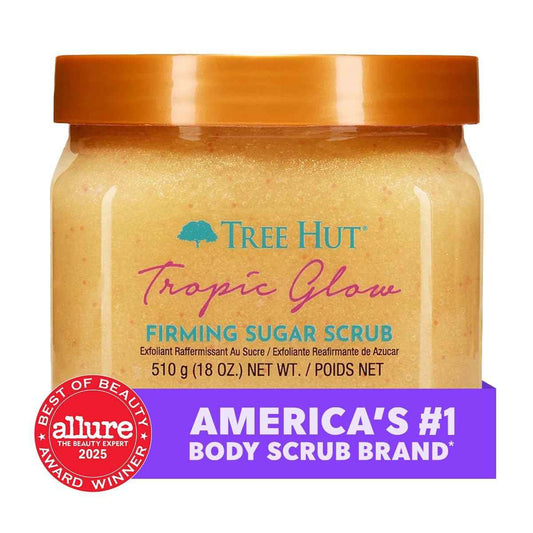 Tree Hut Body Scrub, Exfoliating & Hydrating Sugar Scrub with Shea Butter & Essential Oils, Smooth Skin, Body Exfoliator For All Skin Types, Self Care Gifts for Women, Vegan