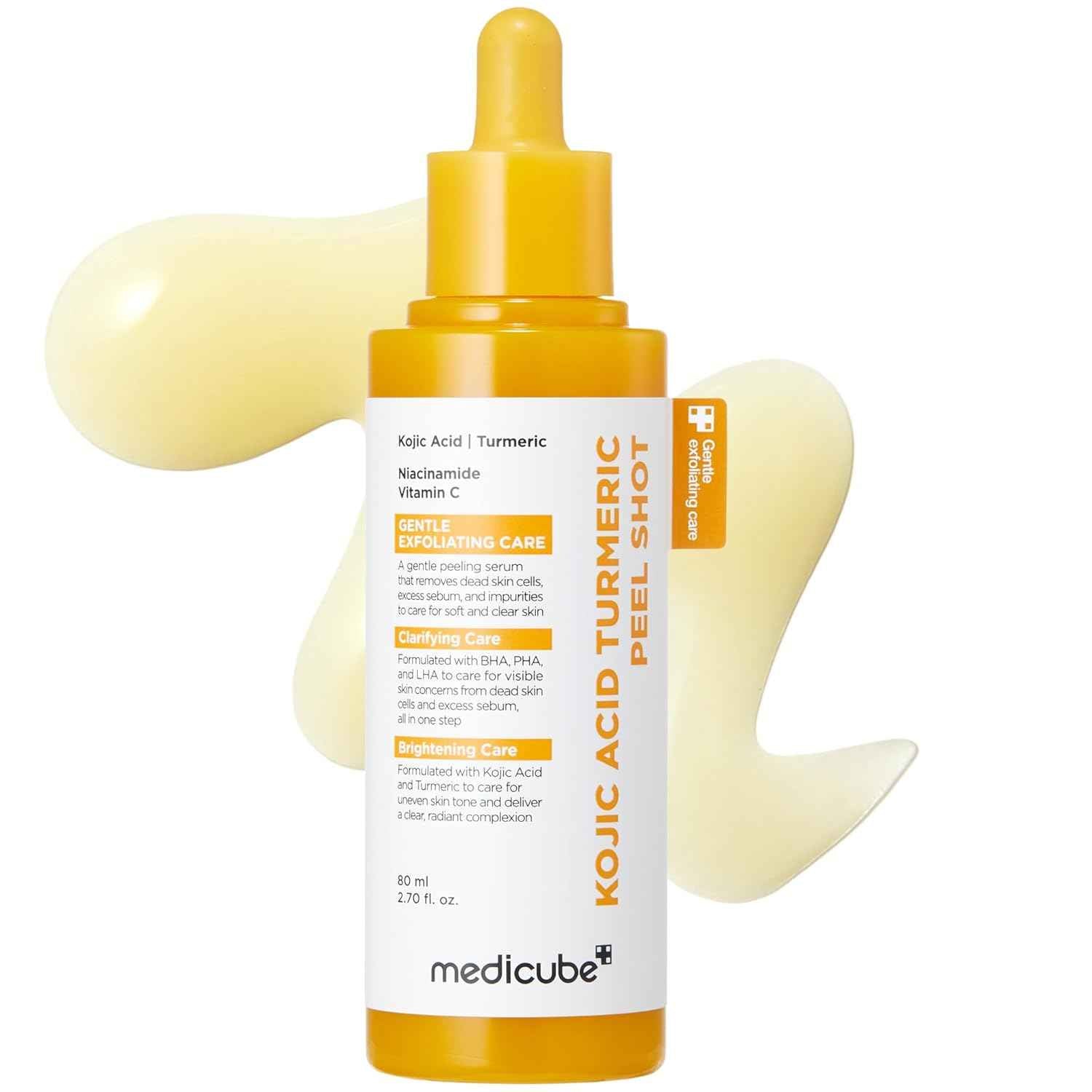 medicube Peel Shot | Reset in One Step | Gentle Exfoliating Serum with BHA, LHA, PHA for Dead Skin Cells, Blackheads, Excess Sebum | For Dull, Rough, Troubled Skin