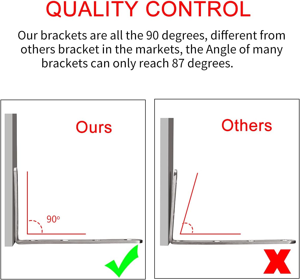 YUMORE_L_Bracket,_5"_x_3"_Max_Load:_35lb/15KG_Heavy_Duty_Stainless_Steel_Solid_Shelf_Support_Corner_Brace_Joint_Right_Angle_Bracket,_Pack_of_4