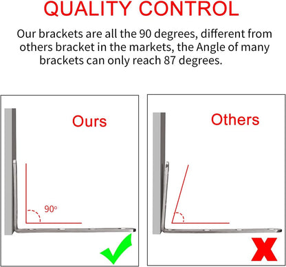 YUMORE_L_Bracket,_5"_x_3"_Max_Load:_35lb/15KG_Heavy_Duty_Stainless_Steel_Solid_Shelf_Support_Corner_Brace_Joint_Right_Angle_Bracket,_Pack_of_4