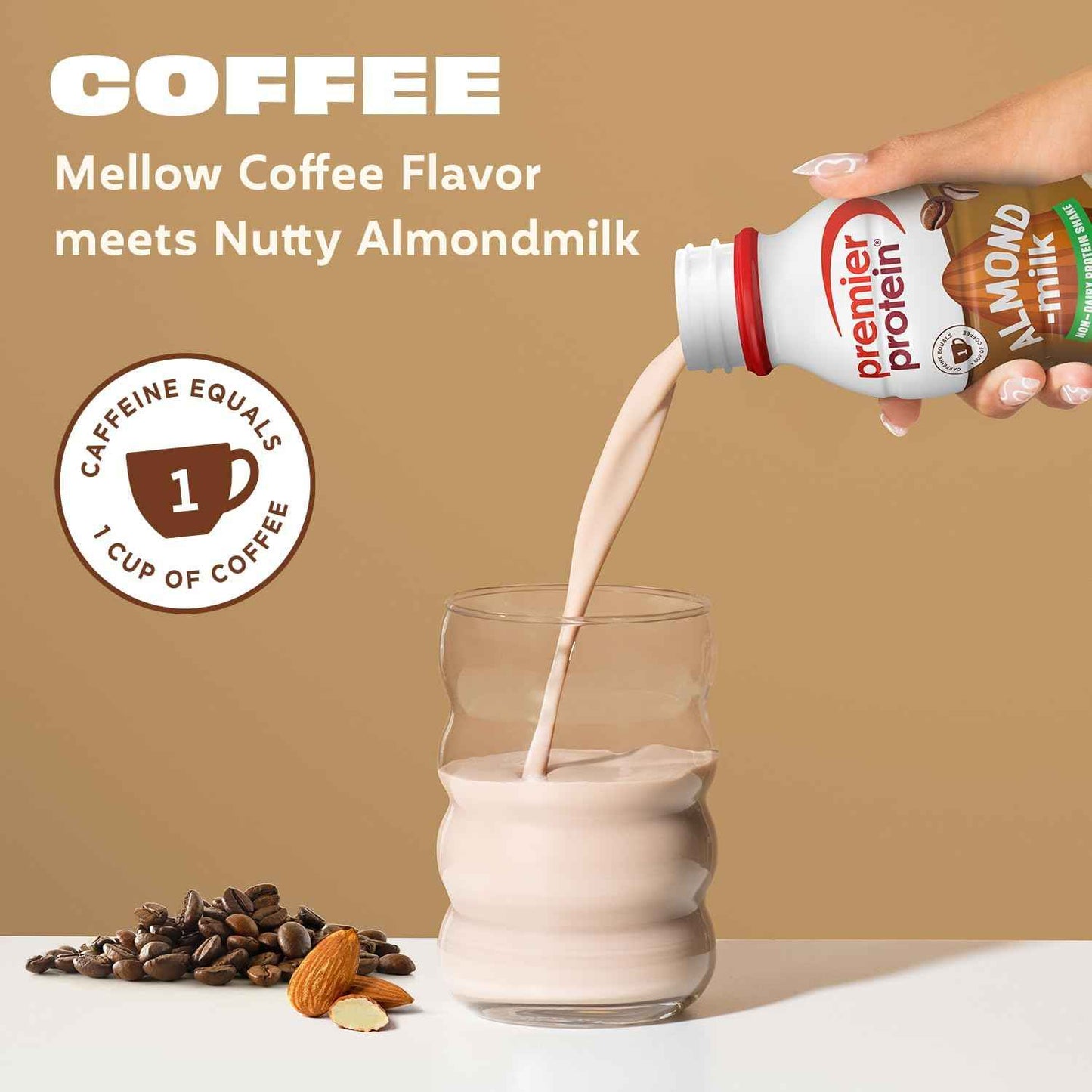 Premier Protein Non-Dairy Plant Based Almondmilk Protein Shake – 20g Protein, 5g Sugar, 11.5 Fl oz