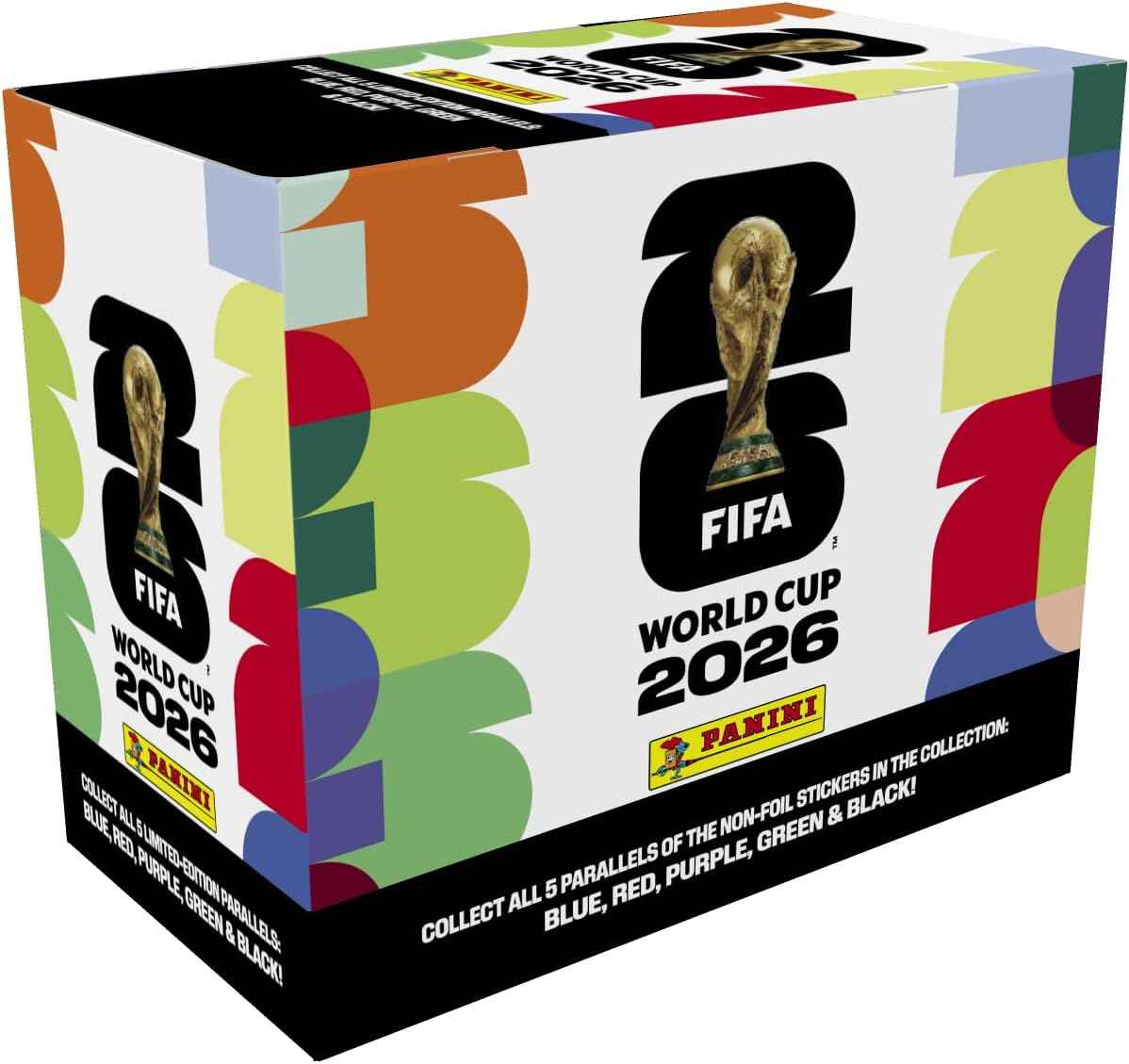 2026 Panini FIFA World Cup Sticker Box – 25 Sticker Packs – Official Tournament Collection