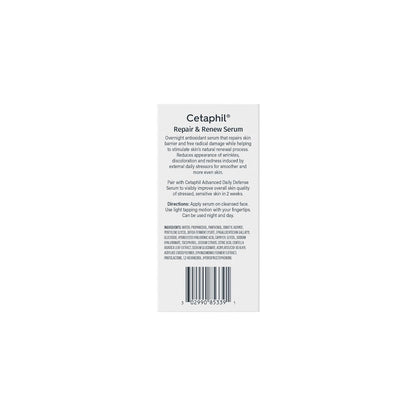 CETAPHIL_Repair_&_Renew_Night_Serum_for_Stressed_Sensitive_Skin_with_Gallic_Acid_&_Vitamin_E,_PM_Face_Serum,_Repairs_Skin_Barrier_Overnight,_Dermatologist_Recommended,_1_fl_oz_Dropper_Bottle