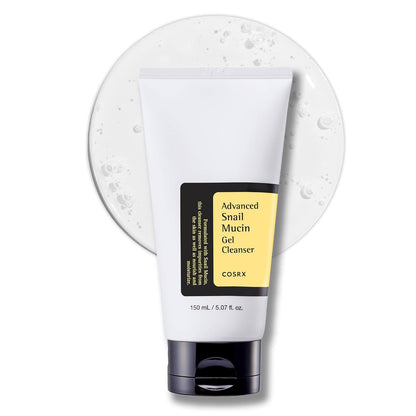 COSRX_Advanced_Snail_Mucin_Gel_Cleanser,_5.07_Fl_Oz_/_150_mL,_Rich_Daily_Deep_Cleansing_Gel_for_Dry_&_Sensitive_Skin,_Korean_Skin_Care,_Not_Tested_on_Animals,_No_Parabens