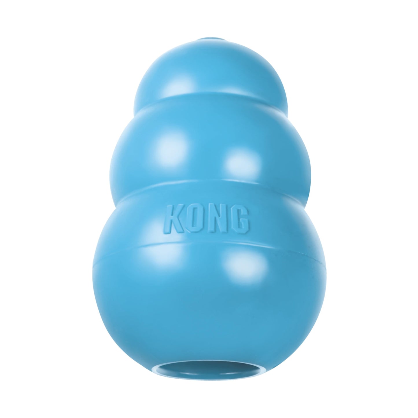KONG Puppy - Natural Teething Rubber Chew Toy for Dogs - Stuffable Dog Toy for Extended Playtime - Chew &amp;amp; Fetch Toy for Puppies - for XS Puppies - Blue