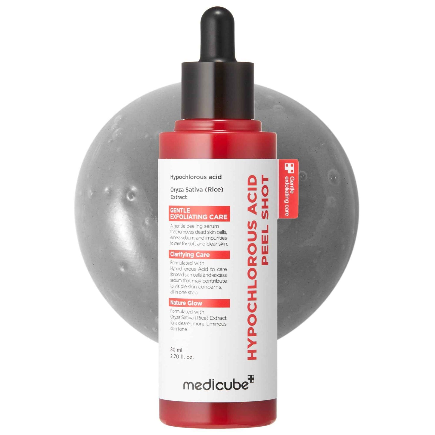 medicube Peel Shot | Reset in One Step | Gentle Exfoliating Serum with BHA, LHA, PHA for Dead Skin Cells, Blackheads, Excess Sebum | For Dull, Rough, Troubled Skin