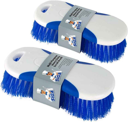 MR.SIGA Multi Purpose Heavy Duty Scrub Brush - Pack of 2