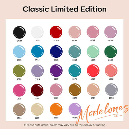modelones 32 PCS Gel Nail Polish Set, 28 Colors Gel Polish with No Wipe Base Coat, Glitter & Glossy & Matte Top Coat Black Brown Red Purple Soak Off LED Nail Art Kit Salon at Home