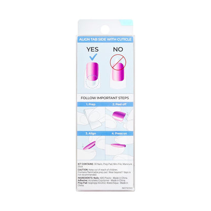 KISS_colorFX_by_imPRESS_Press_On_Nails_,_‘Floating’,_Solid_Red_with_Pearlescent_Finish,_Short_Oval,_IMPROVED_adhesive,_Includes_30_Fake_Nails,_Prep_Pad,_1_Manicure_Stick,_1_Mini_Nail_File