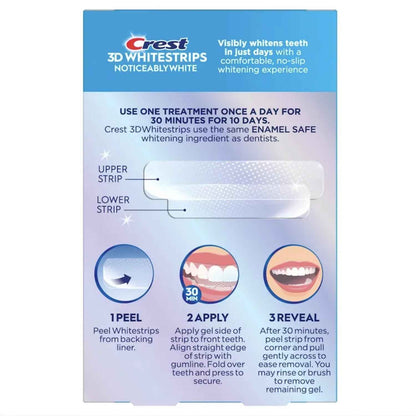Crest 3D Whitestrips, Noticeably White, Teeth Whitening Strip Kit