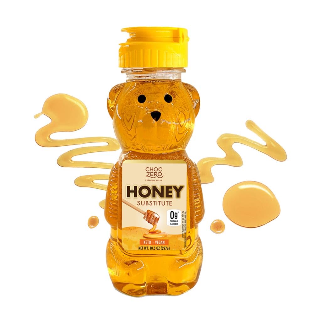 ChocZero_Sugar_Free_Honey,_1:1_Natural_Honey_Equivalent,_Same_Sweetness_and_Consistency_as_Raw,_Keto_Friendly,_Vegan_(1_Jar,_10.5oz)