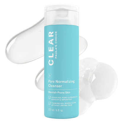 Paula's_Choice_CLEAR_Pore_Normalizing_Facial_Cleanser,_Acne_Daily_Face_Wash,_Salicylic_Acid_Face_Cleanser_for_Clogged_&_Enlarged_Pores,_Redness,_Suitable_for_Blackhead-Prone_Skin_Fragrance_Free