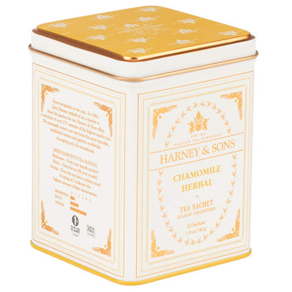 Harney_&_Sons_Chamomile_Herbal_Tea,_Classic_Tin,_20_Sachets,_white