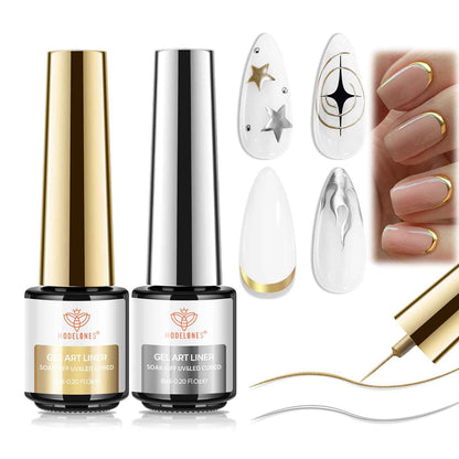 Modelones Nail Art, Sculpting Gel Glue for Molding, Drawing, Charms & Gems Glue, Nail Stuff for Chrome Powder and Rhinestone Design No Wipe, U V Light Cured Salon & DIY Use