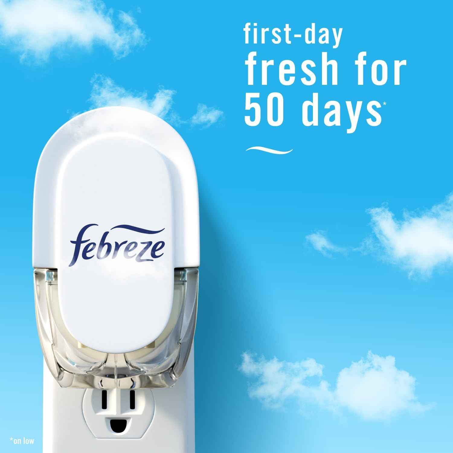 Febreze Plug In Air Freshener, Odor-Fighting Scented Oil Refill, Air Fresheners for Home and Bathroom and Kitchen, Long Lasting for Strong Odors, Spring Scent Mix, 3 Refills