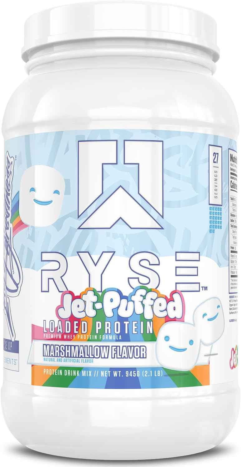 RYSE Loaded Protein Powder - 25g Whey Protein Isolate & Concentrate with Prebiotic Fiber & MCTs - Low Carb, Low Sugar, Digestive-Friendly