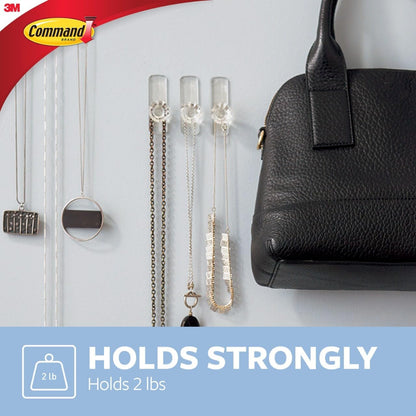 Command_Medium_Crystal_Hook,_Holds_up_to_2_lb,_2_Wall_Hooks_with_3_Strips,_Damage-Free_Hanging_on_Walls,_Doors,_Cabinets,_and_Cloest_for_Jewelry_and_Accessories