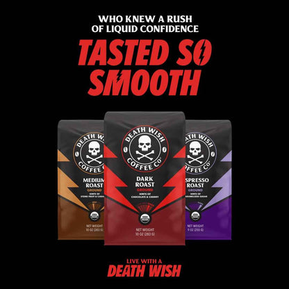 Death Wish Coffee, Organic and Fair Trade Whole Bean Coffee