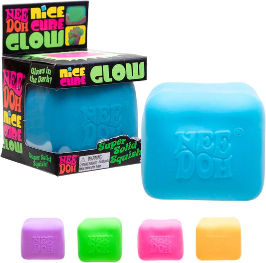 Schylling_NeeDoh_Nice_Cube_Glow_-_Sensory_Toy_with_a_Super_Solid_Squish_-_Glows_in_The_Dark_and_Always_Returns_to_its_Square_Shape_-_Ages_3_and_Up_-_Color_May_Vary;_One_Cube_Per_Pack