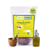 Herbal Hair Oil Mix - 18 Vital Herbs for Long, Thick, and Lustrous Hair - Hair Care Product for Women and Men - Haircare, Comfort