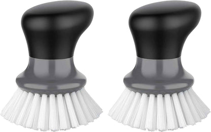 MR.SIGA Dish Scrub Brush, Palm Brush Dish Scrubber with Ergonomic Grip, Kitchen Brushes for Dishes, Pack of 2
