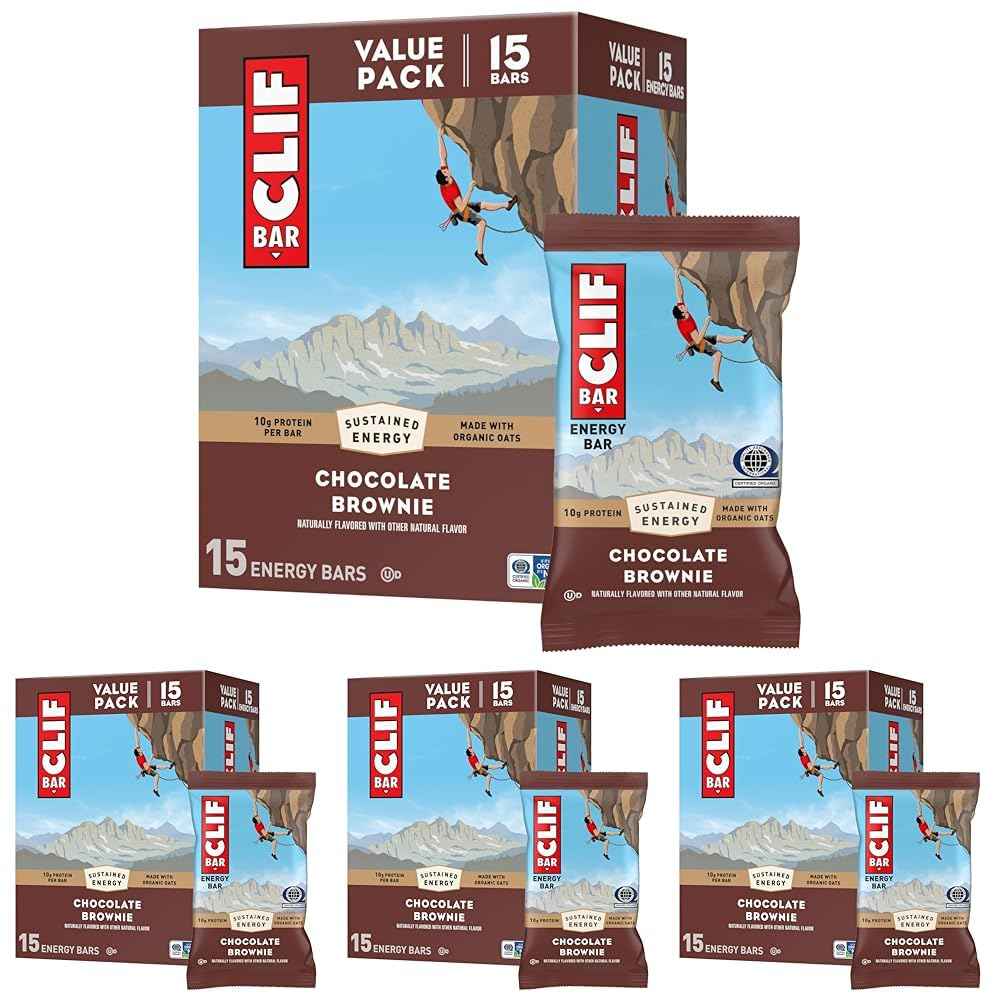 CLIF BAR - Energy Protein Bars - Made with Organic Oats - Energy Bars - Non-GMO