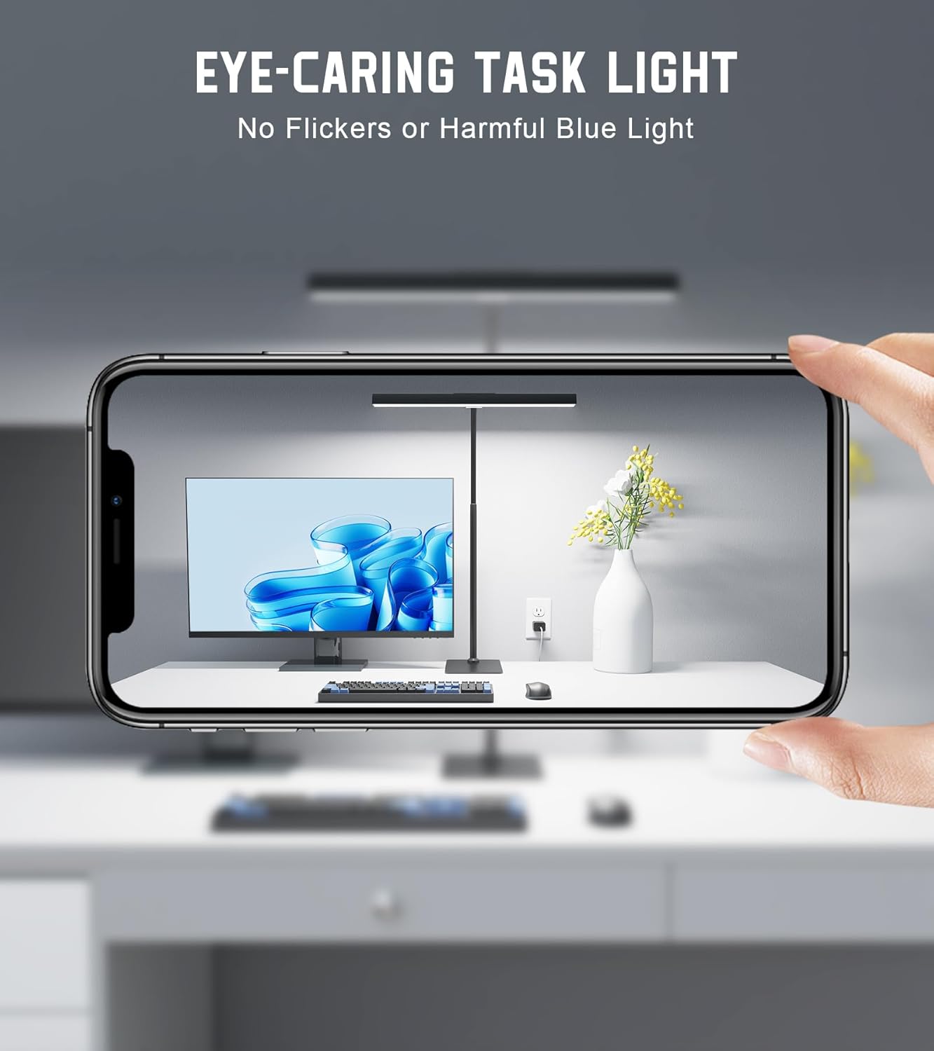 LED_Desk_Lamp_for_Home_Office_with_Base,_Eye-Caring_Architect_Task_Light_with_Adjustable_Gooseneck_12W_USB_Adapter_Touch_Control_5_Dimmable_Brightness_&_Color_Tall_Lamp_for_Reading,_Craft