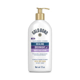 Gold Bond Healing Overnight Body & Face Lotion for Dry Skin, Nongreasy Moisturizer with Hyaluronic Acid, Aloe & Melatonin Works While You Sleep, 13 oz.