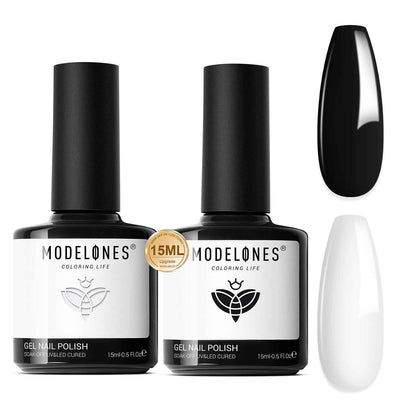 modelones Builder Nail Gel, 2 Pcs Clear and Cover Nude Builder Nail Polish, 8-in-One Apex Building Thickening Strengthener Extension Rubber Color Base Gel for DIY Home Salon Gifts LED Lamp Cured 10ml