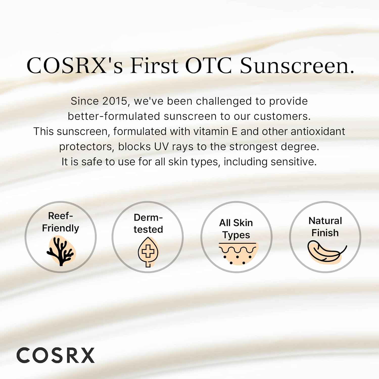 COSRX Vitamin E Vitalizing Sunscreen,SPF 50 Face Sunscreen, Lightweight, Non-Sticky, No White Cast, Hydrating, Beach Essentials, Travel Essentials, Korean Skincare, Mothers Day Gift for Mom1.69 fl oz