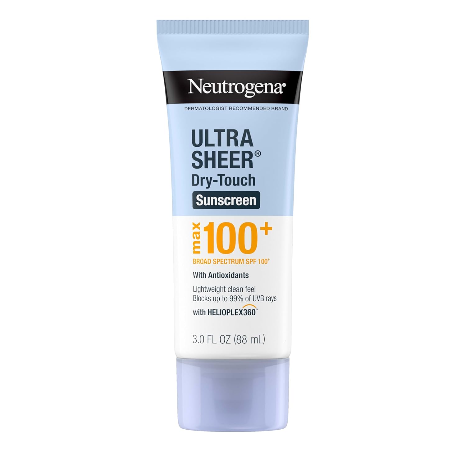 Neutrogena_Ultra_Sheer_Dry-Touch_Sunscreen_Lotion,_Max_100+_Broad_Spectrum_SPF_100_UVA/UVB_Protection,_Lightweight,_Non-Greasy_Sunscreen,_Oxybenzone-Free,_Antioxidant,_Travel_Size,_3_fl_oz