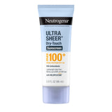 Neutrogena Ultra Sheer Dry-Touch Sunscreen Lotion, Max 100+ Broad Spectrum SPF 100 UVA/UVB Protection, Lightweight, Non-Greasy Sunscreen, Oxybenzone-Free, Antioxidant, Travel Size, 3 fl oz