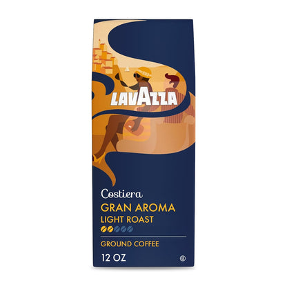 Lavazza_Costiera_Gran_Aroma_Ground_Coffee_12oz_Bag,_Light_Roast,_Smooth_and_Aromatic_Taste,_Intensity_2/5,_100%_Arabica,_Ideal_for_Drip_Brewers,_(Pack_of_1)_-_Package_May_Vary