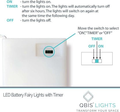 QBIS_Warm_White_Fairy_Lights_Battery_Operated_With_Timer_Mode,_40_Micro_LED_for_Mason_Jars,_6.5ft_Silver_Wire_Indoor_Use