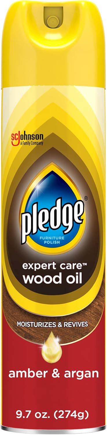 Pledge_Moisturizing_Wood_Oil,_Furniture_Reviving_and_Protecting_Conditioner_and_Dusting_Spray,_Revitalizes_Wood,_Sealed_Leather_and_Laminate,_Made_with_Mineral_Oils_-_Amber_&_Argan_Scent,_9.7oz