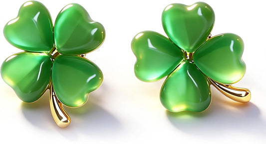St_Patricks_Day_Earrings_for_Women,_Trendy_Statement_Four_Leaf_Clover_Shamrock_Earrings_Stud,_St_Patricks_Day_Outfits_&_Shirt_Accessories_for_Women