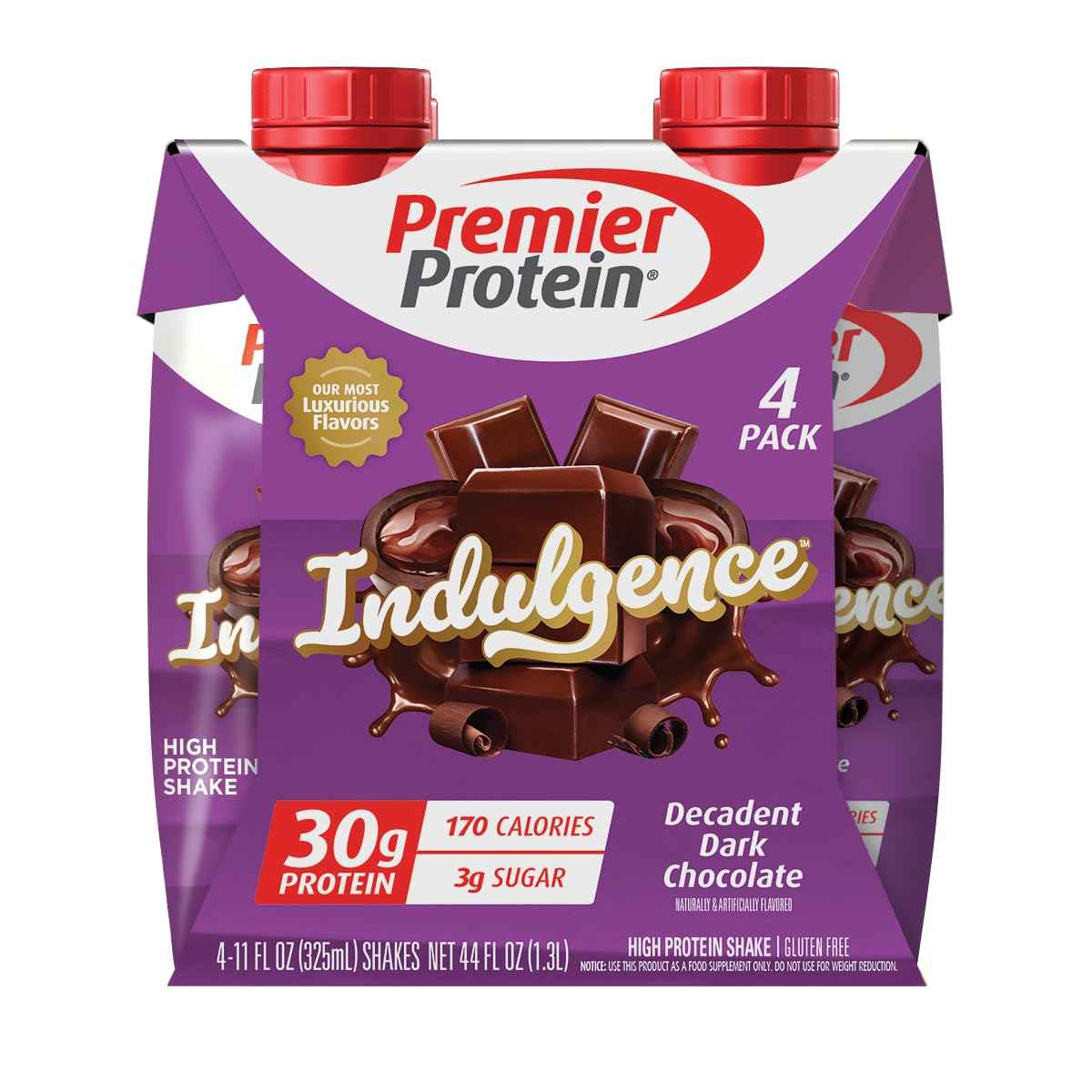 Premier Protein Shake INDULGENCE, 30g Protein, 170 Calories, 3g Sugar, 11.5 fl oz
