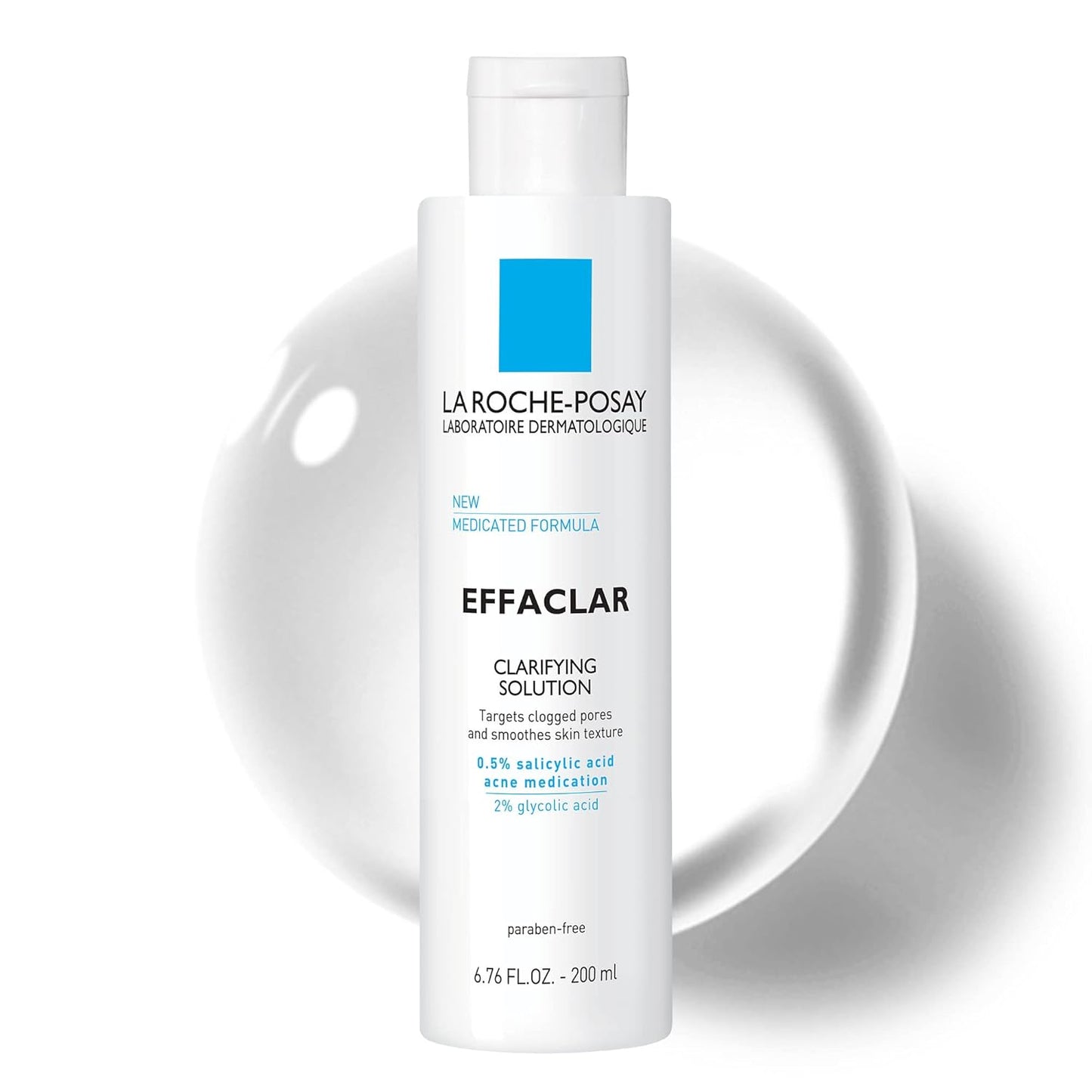 La_Roche-Posay_Effaclar_Clarifying_Solution_Acne_Toner_with_Salicylic_Acid_and_Glycolic_Acid,_Pore_Refining_Oily_Skin_Toner,_Gentle_Exfoliant_to_Unclog_Pores_and_Remove_Dead_Skin_Cells