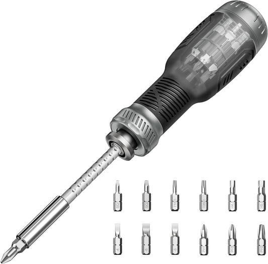 13-in-1_Multi-bit_Screwdriver_Set_Tool_All_in_One,_[Super_Durable]_Screw_Driver_Set_Kit,_Flat_Head,_Philips,_Torx,_Hex,_Square,_Repair_Kit,_Man_Gift_Nut_Driver