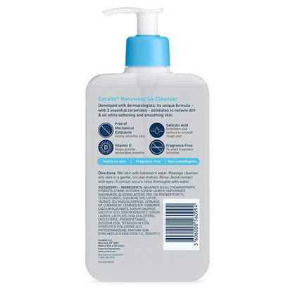 CeraVe_Renewing_Salicylic_Acid_Cleanser,_Formulated_With_Hyaluronic_Acid,_Niacinamide,_&_Ceramides,_Gentle_BHA_Exfoliating_Face_Wash_Smoothes_&_Softens_Skin,_Non_Comedogenic_&_Fragrance_Free,_16_Ounce