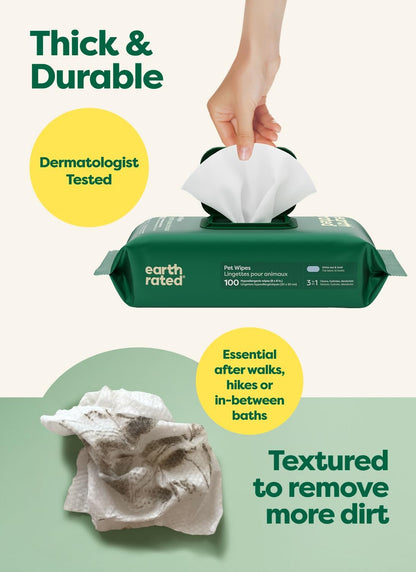 Earth_Rated_Pet_Wipes_for_Dogs_and_Cats,_Hypoallergenic,_3-in-1_Cleaning,_Deodorizing_and_Hydrating,_for_Grooming_Paws,_Body_and_Butt,_New_White_Tea_and_Basil_Scent,_100_Count