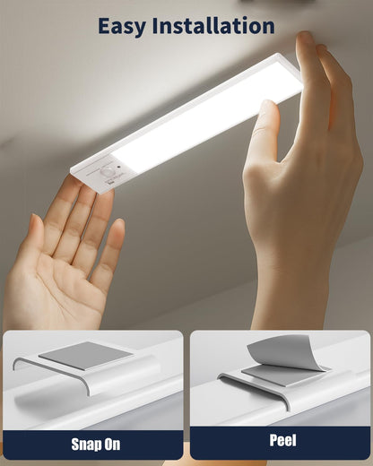 FBY_Under_Cabinet_Lighting,1800mAh_USB_Rechargeable_Closet_Light,_8-Inch_LED_Motion_Sensor_Indoor,_3-Level_Adjustable_Brightness_and_3_Color_Temperature_Options_(3Pack)